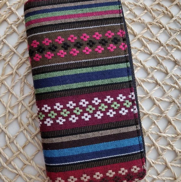 Multi colored long wallet - Picture 1 of 5